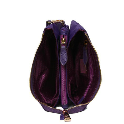 2014 Prada Nylon Fabric Clutch BR2601 purple for sale - Click Image to Close